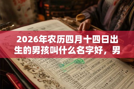2026年农历四月十四日出生的男孩叫什么名字好，男宝宝取名大全