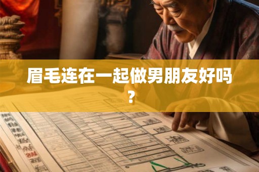 眉毛连在一起做男朋友好吗？