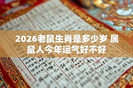 2026老鼠生肖是多少岁 属鼠人今年运气好不好