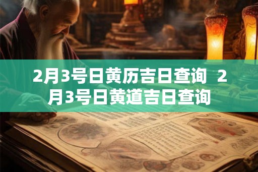 2月3号日黄历吉日查询 2月3号日黄道吉日查询 2月3号日黄历吉日查询 2月3号日黄道吉日查询