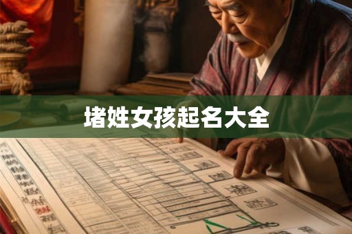堵姓女孩起名大全