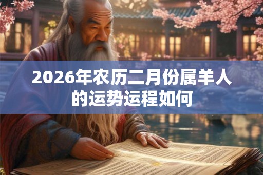 2026年农历二月份属羊人的运势运程如何 2026年农历二月份属羊人的运势运程如何