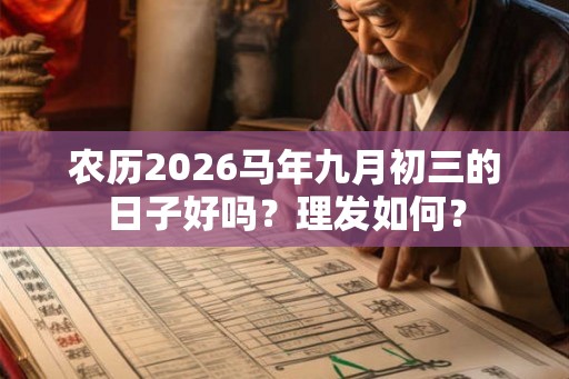 农历2026马年九月初三的日子好吗？理发如何？