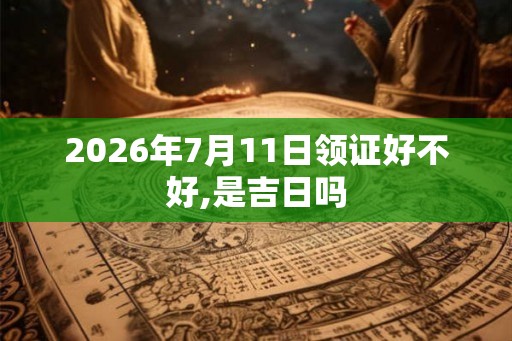 2026年7月11日领证好不好,是吉日吗