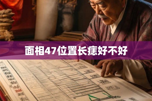 面相47位置长痣好不好