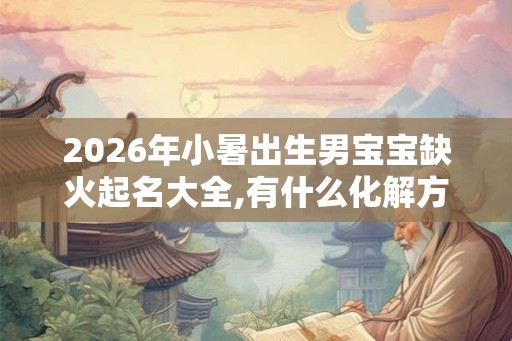 2026年小暑出生男宝宝缺火起名大全,有什么化解方法？