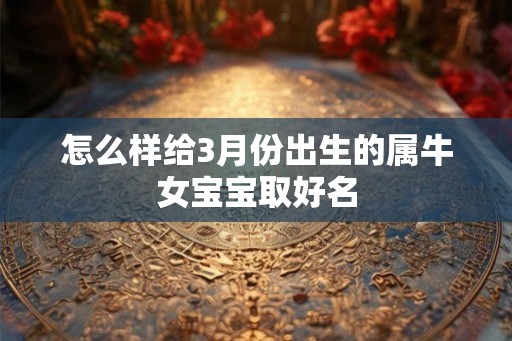 怎么样给3月份出生的属牛女宝宝取好名
