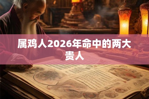 属鸡人2026年命中的两大贵人