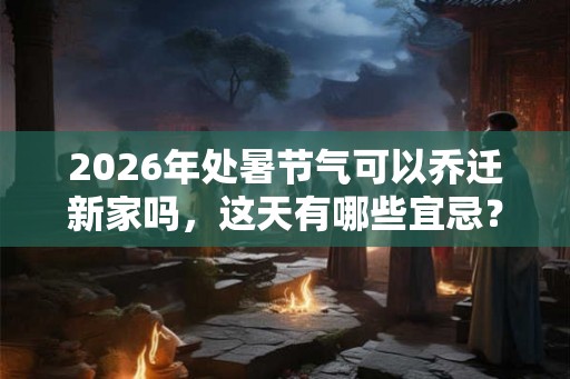 2026年处暑节气可以乔迁新家吗，这天有哪些宜忌？