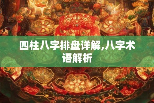 四柱八字排盘详解,八字术语解析