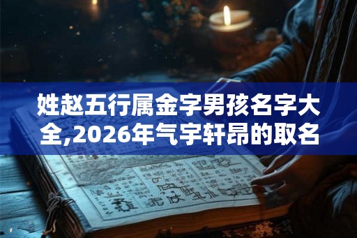 姓赵五行属金字男孩名字大全,2026年气宇轩昂的取名推荐