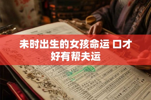 未时出生的女孩命运 口才好有帮夫运