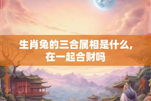 生肖兔的三合属相是什么,在一起合财吗 生肖兔的三合属相是什么,在一起合财吗