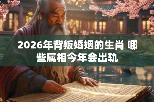 2026年背叛婚姻的生肖 哪些属相今年会出轨 2026年背叛婚姻的生肖 哪些属相今年会出轨