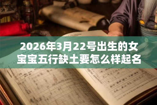 2026年3月22号出生的女宝宝五行缺土要怎么样起名字