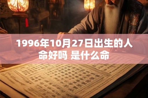 1996年10月27日出生的人命好吗 是什么命 1996年10月27日出生的人命好吗 是什么命