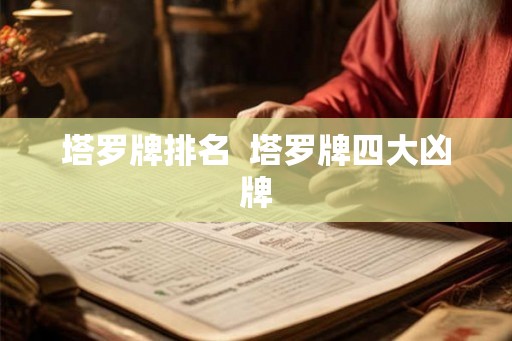 塔罗牌排名 塔罗牌四大凶牌 塔罗牌排名 塔罗牌四大凶牌