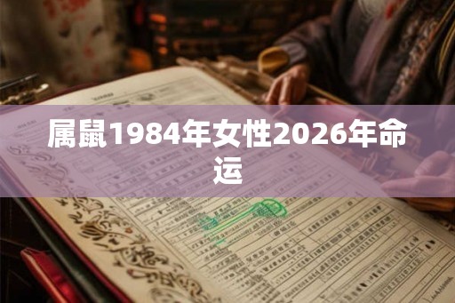 属鼠1984年女性2026年命运