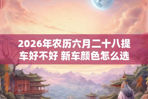2026年农历六月二十八提车好不好 新车颜色怎么选