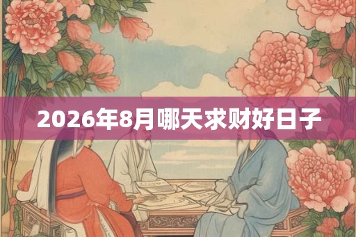 2026年8月哪天求财好日子