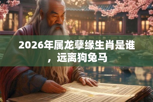 2026年属龙孽缘生肖是谁，远离狗兔马