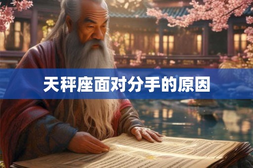 天秤座面对分手的原因