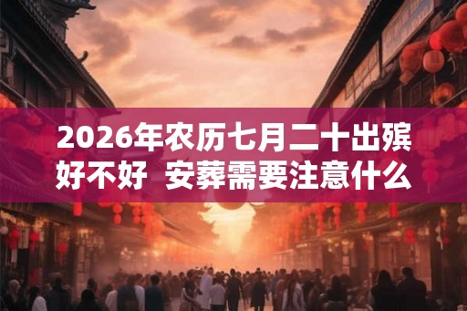 2026年农历七月二十出殡好不好  安葬需要注意什么