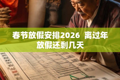 春节放假安排2026 离过年放假还剩几天 春节放假安排2026 离过年放假还剩几天