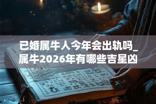 已婚属牛人今年会出轨吗_属牛2026年有哪些吉星凶星