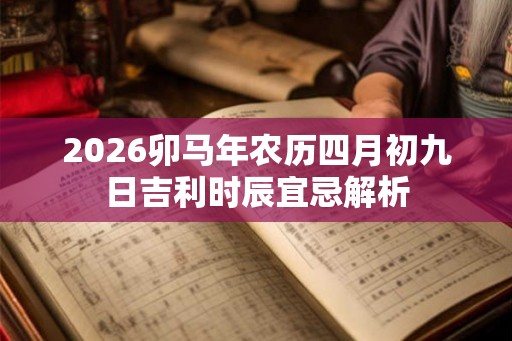 2026卯马年农历四月初九日吉利时辰宜忌解析