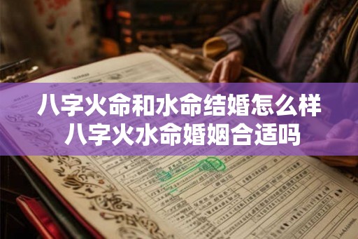 八字火命和水命结婚怎么样 八字火水命婚姻合适吗