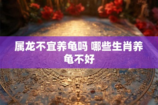 属龙不宜养龟吗 哪些生肖养龟不好
