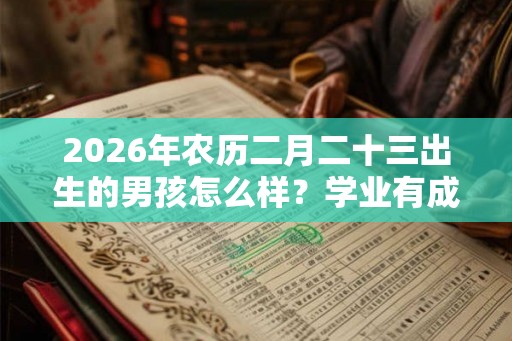 2026年农历二月二十三出生的男孩怎么样？学业有成吗？
