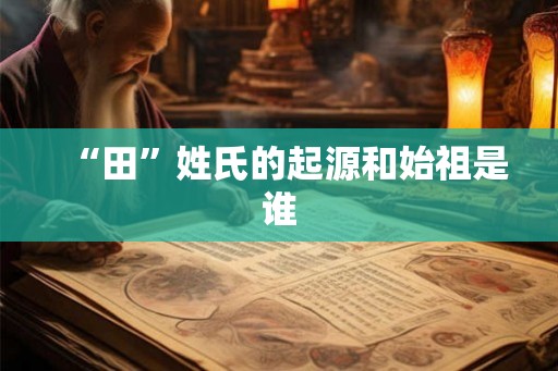 “田”姓氏的起源和始祖是谁