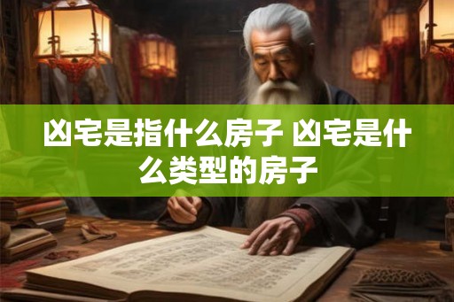 凶宅是指什么房子 凶宅是什么类型的房子