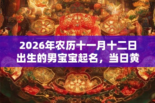 2026年农历十一月十二日出生的男宝宝起名,当日黄历如何? 2026年农历十一月十二日出生的男宝宝起名,当日黄历如何?