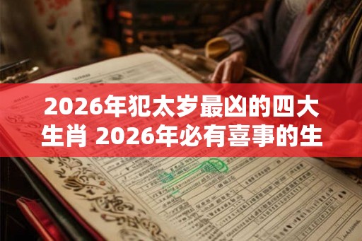 2026年犯太岁最凶的四大生肖 2026年必有喜事的生肖