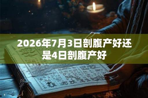 2026年7月3日剖腹产好还是4日剖腹产好