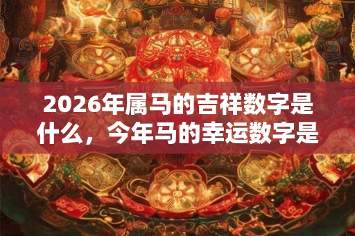 2026年属马的吉祥数字是什么，今年马的幸运数字是哪些