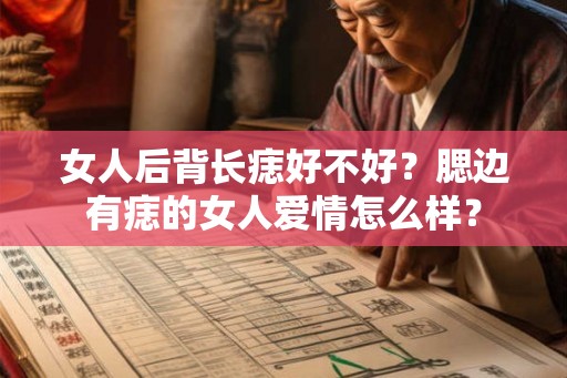 女人后背长痣好不好？腮边有痣的女人爱情怎么样？