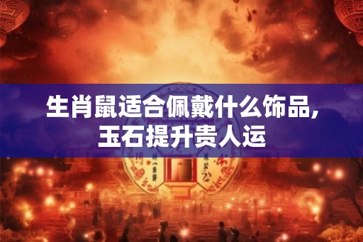 生肖鼠适合佩戴什么饰品,玉石提升贵人运
