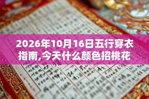 2026年10月16日五行穿衣指南,今天什么颜色招桃花 2026年10月16日五行穿衣指南,今天什么颜色招桃花
