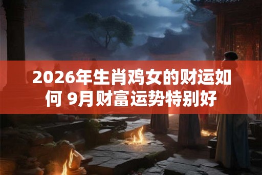 2026年生肖鸡女的财运如何 9月财富运势特别好 2026年生肖鸡女的财运如何 9月财富运势特别好
