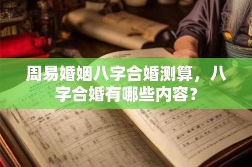 周易婚姻八字合婚测算，八字合婚有哪些内容？