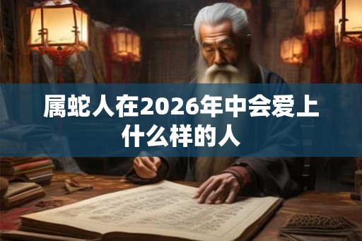 属蛇人在2026年中会爱上什么样的人