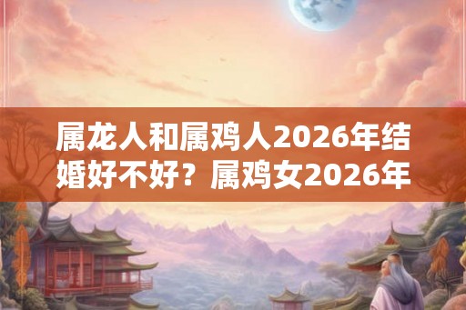 属龙人和属鸡人2026年结婚好不好？属鸡女2026年适合几月结婚？