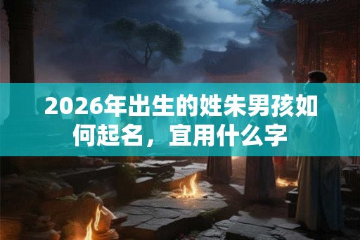 2026年出生的姓朱男孩如何起名，宜用什么字