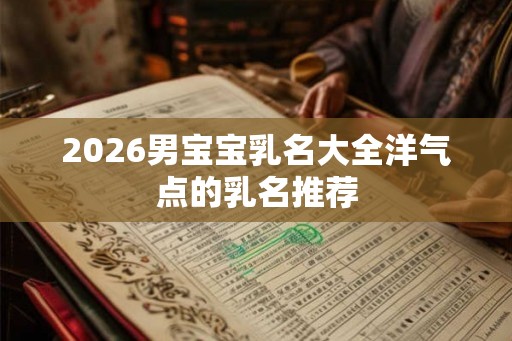 2026男宝宝乳名大全洋气点的乳名推荐 2026男宝宝乳名大全洋气点的乳名推荐
