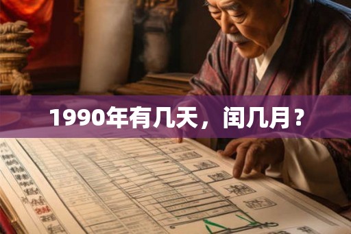 1990年有几天，闰几月？