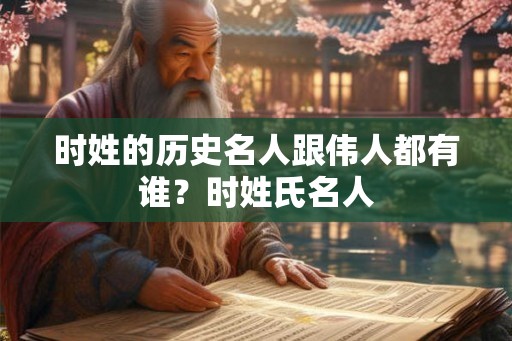时姓的历史名人跟伟人都有谁？时姓氏名人